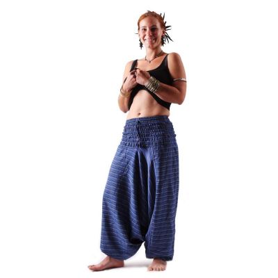 Pantaloni harem Garis Biru Nepal