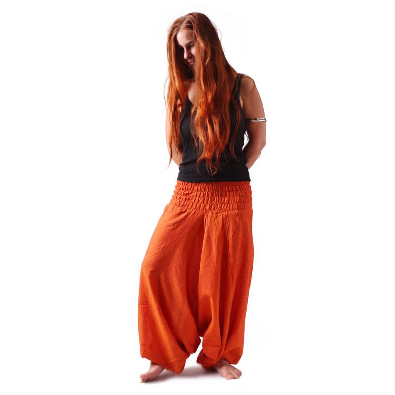 Pantaloni harem arancioni Jeruk Jelas Nepal