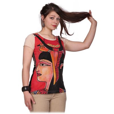T-shirt manica corta da donna Mirror Cleopatra Beige Thailand