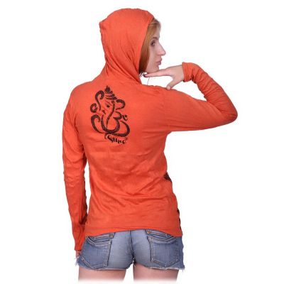 T-shirt con cappuccio da donna Sure Elephant Orange Thailand