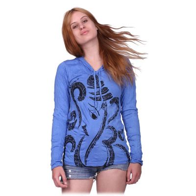 T-shirt con cappuccio da donna Sure Elephant Blue | S, M