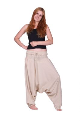 Pantaloni harem beige Putih Jelas Nepal