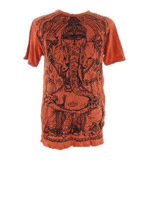 T-shirt da uomo Sure Angry Ganesh Orange | M, L, XL, XXL