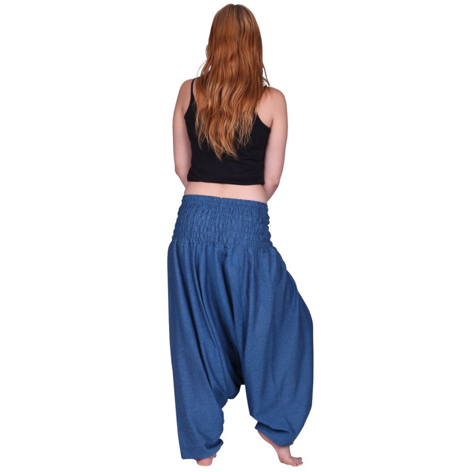 Pantaloni harem blu Biru Jelas Nepal