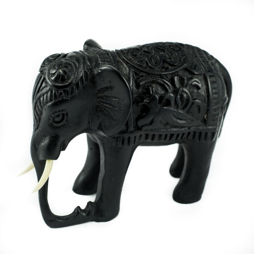 Statuetta in resina Elefante - decorata