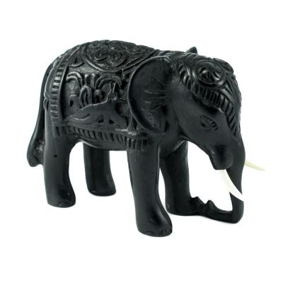 Statuetta in resina Elefante - decorata