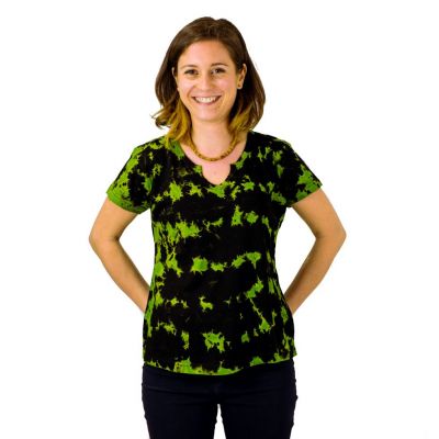 T-shirt da donna con maniche corte Benita Green | S, M, L, XL
