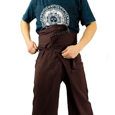 Pantaloni a portafoglio - Pantaloni da pescatore - marroni Nepal