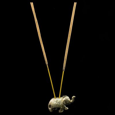 Porta incenso in metallo Baby Elephant 2 India