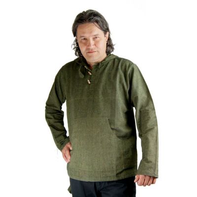 Kurta Ganet Khaki - camicia da uomo con maniche lunghe | M, XL, XXL