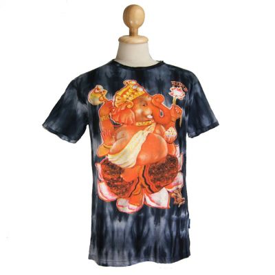 T-shirt da uomo Sure Ganesh su Lotus Black | M, L, XL