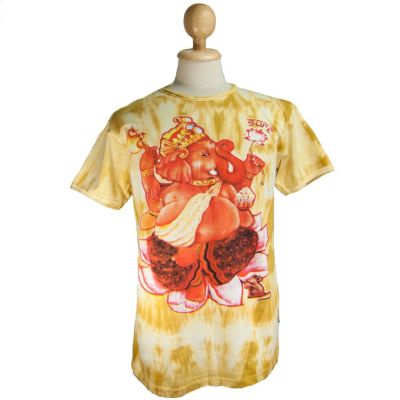 T-shirt da uomo Sure Ganesh on Lotus Yellow | M, L, XL