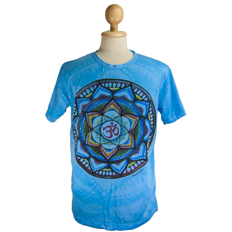 T-shirt con specchio Holy Lotus Blue