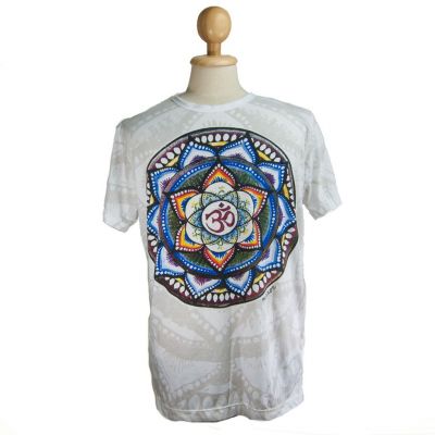 T-shirt con specchio Holy Lotus White