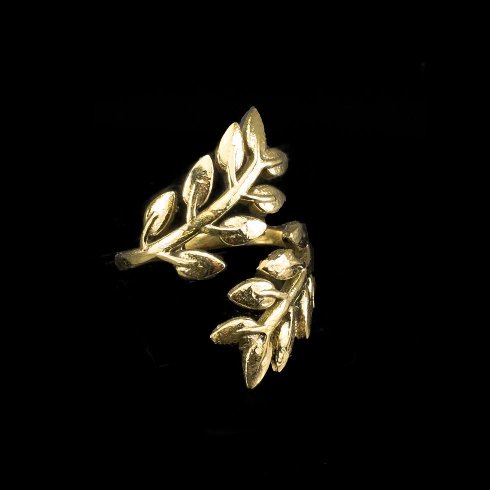 Anello in ottone Laurel Brass India