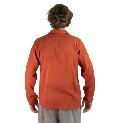 Camicia da uomo con maniche lunghe Tombol Orange Thailand