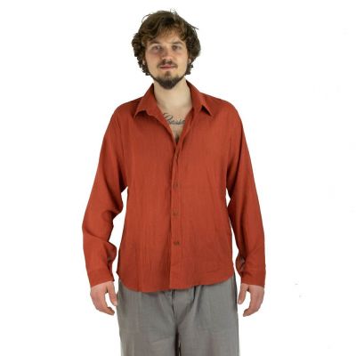 Camicia da uomo con maniche lunghe Tombol Orange | M, L, XL, XXL, XXXL