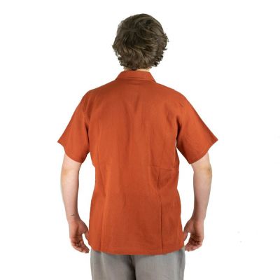 Camicia da uomo a maniche corte Jujur Orange Thailand
