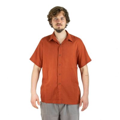 Camicia da uomo a maniche corte Jujur Orange | M, L, XL, XXL, XXXL