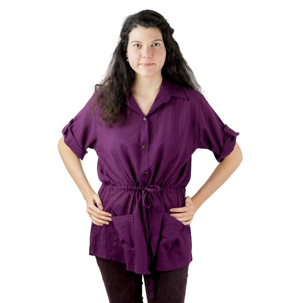 Camicia viola da donna Sumalee Purple Thailand