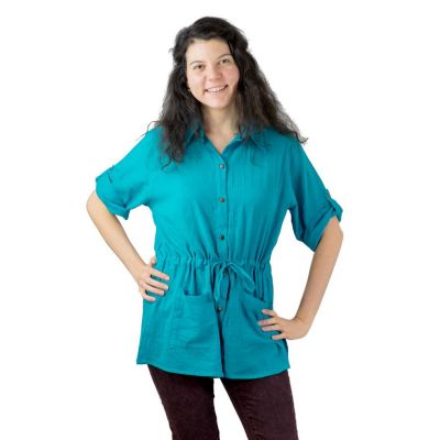Camicia da donna turchese Sumalee Turquoise