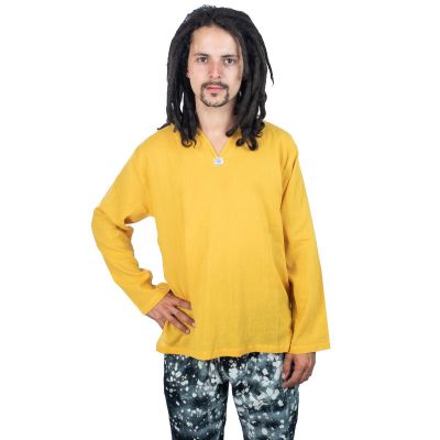 Kurta Abiral Mustard - camicia da uomo con maniche lunghe | S, M, L, XL, XXL, XXXL