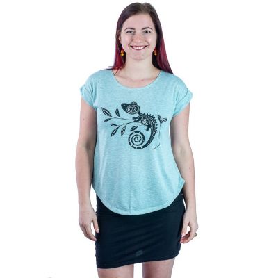 T-shirt donna manica corta Darika Chameleon Greenish | UNISIZE - ULTIMO  PEZZO