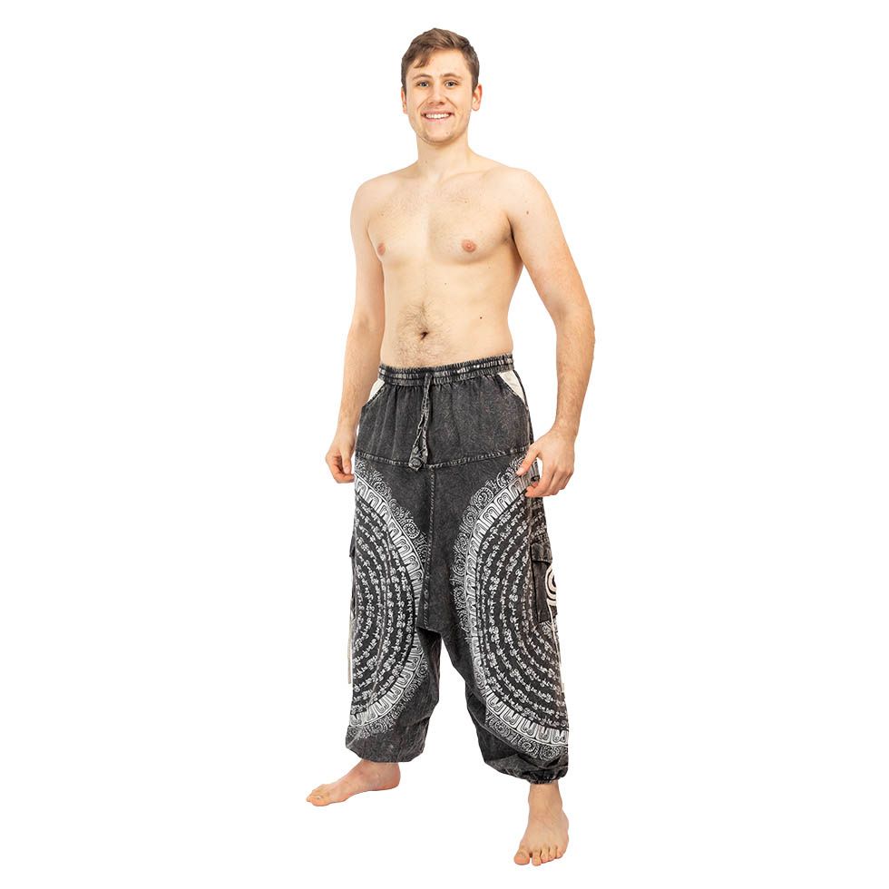 Pantaloni in cotone sultano Amir Hitam Nepal