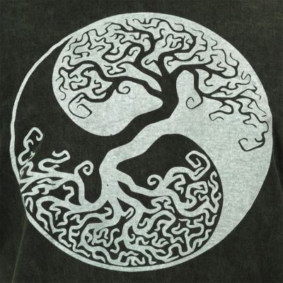 Maglietta da uomo Yin&Yang Tree Green Nepal