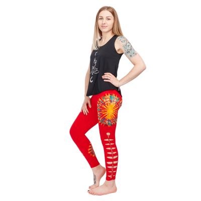 Leggings tie-dye traforati Katuru Red | L/XL
