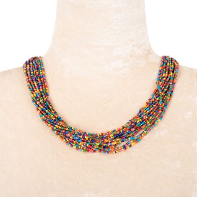 Collana di perline Faraja Rainbow