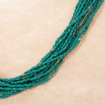 Collana di perline Faraja Turquoise India