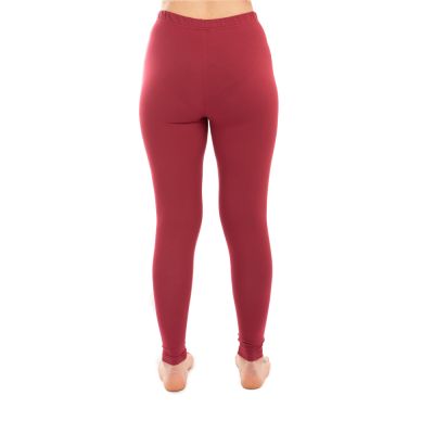 Abbigliamento yoga in cotone Doppio Dorje e Chakra – rosso - - leggings L/XL Nepal