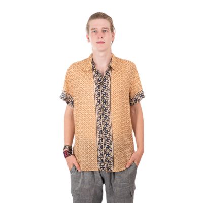 Camicia etno indiana da uomo Kabir Kuning | M, L, XL, XXL