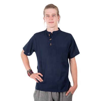 Kurta Pendek Biru - camicia da uomo con maniche corte | S, M, L, XL, XXL