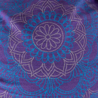 Fascia in tessuto con stampa mandala Ismerie Purple Nepal