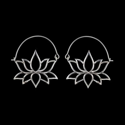 Orecchini in argento tedesco Lotus Flower