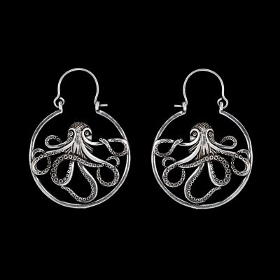 Orecchini in argento tedesco Octopus 1