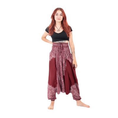 Pantaloni harem con mandala Chatmanee Anggur | UNI
