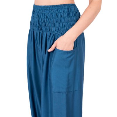 Pantaloni harem / alla turca blu Somchai Petrol Blue Thailand