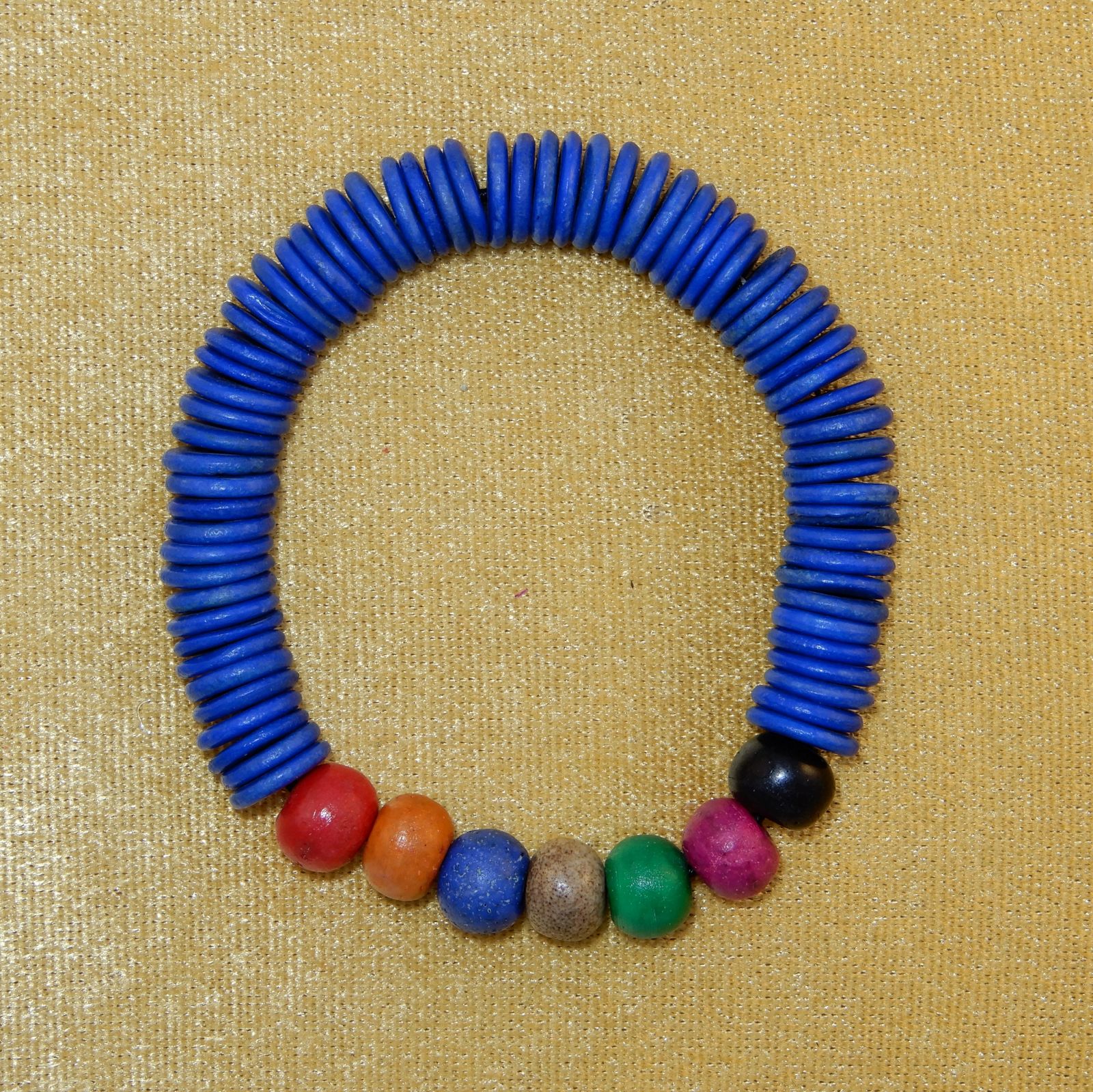 Braccialetto colorato di perline Sempit Blue Thailand