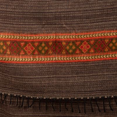 Sciarpa acrilica / plaid Kangee Brown Stripes Large India