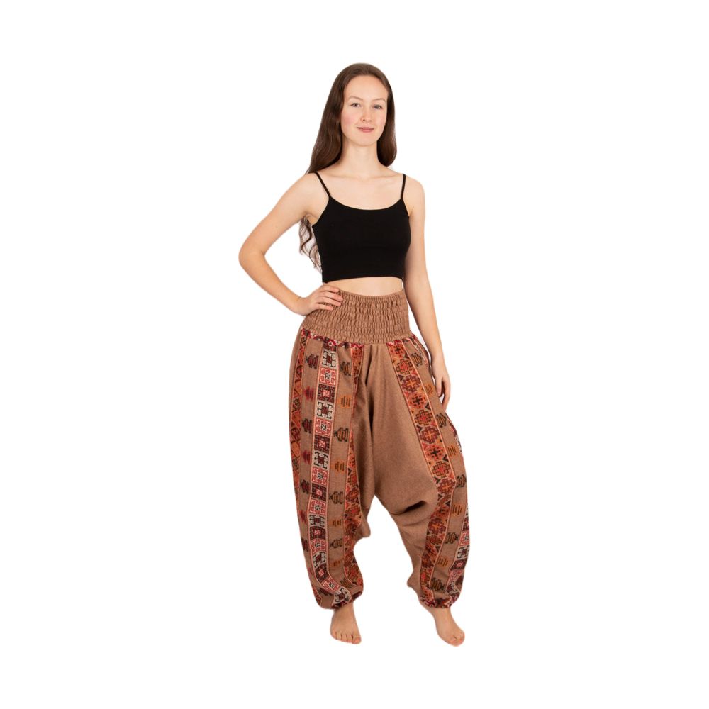 Pantaloni turchi in acrilico caldo Dakota Beige India
