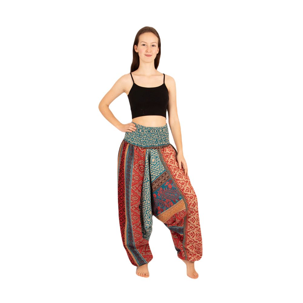 Pantaloni turchi in acrilico caldo Jagrati Vayu India