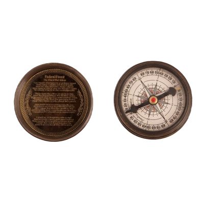 Bussola retro in ottone Marine Pocket Compass 1920 India