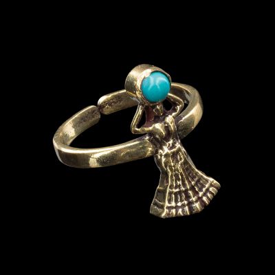 Anello dei piedi in ottone Nefertari Tyrkenite 1