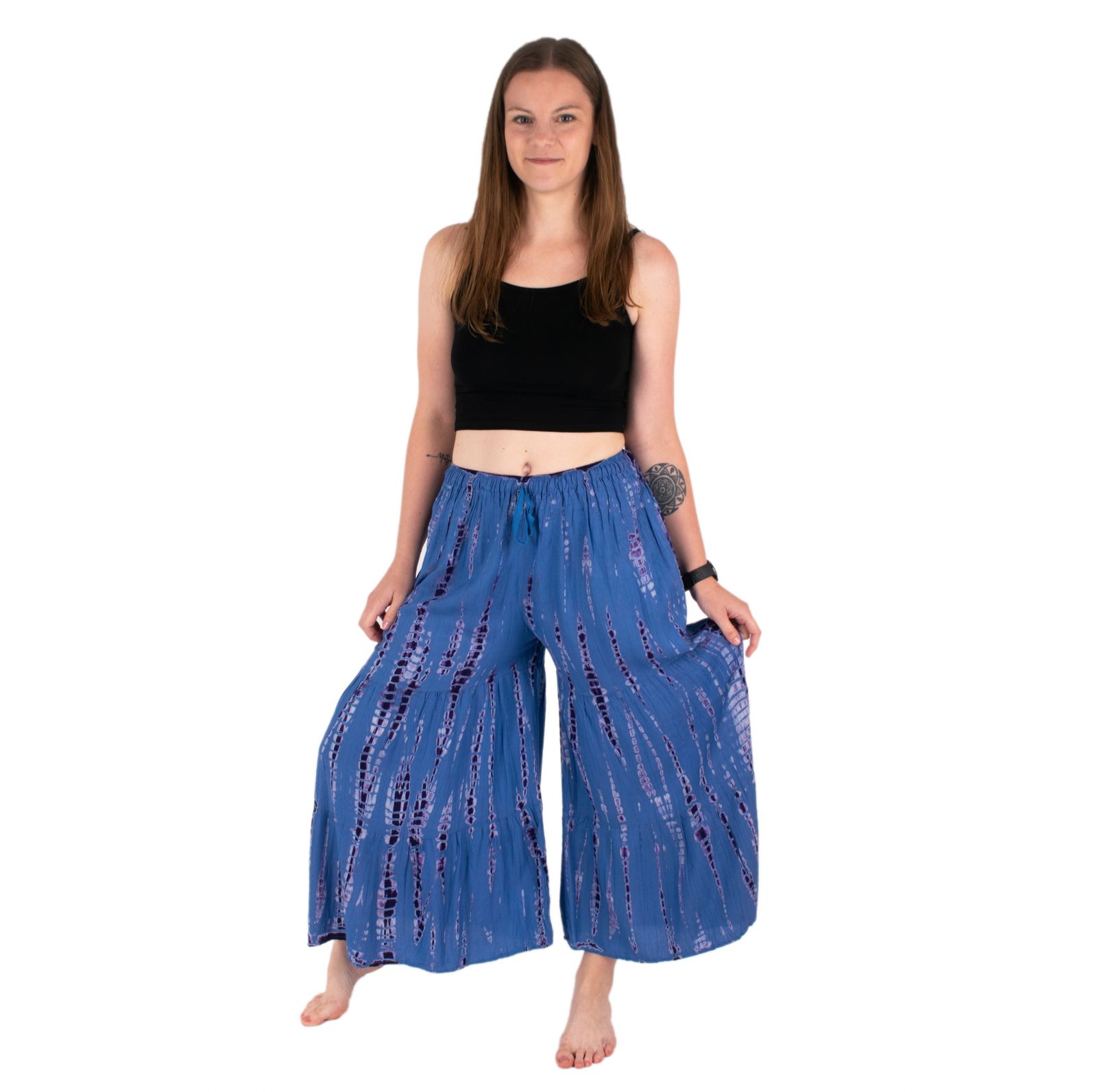 Gonna pantalone / culottes batik Yana Purple-Blue Thailand
