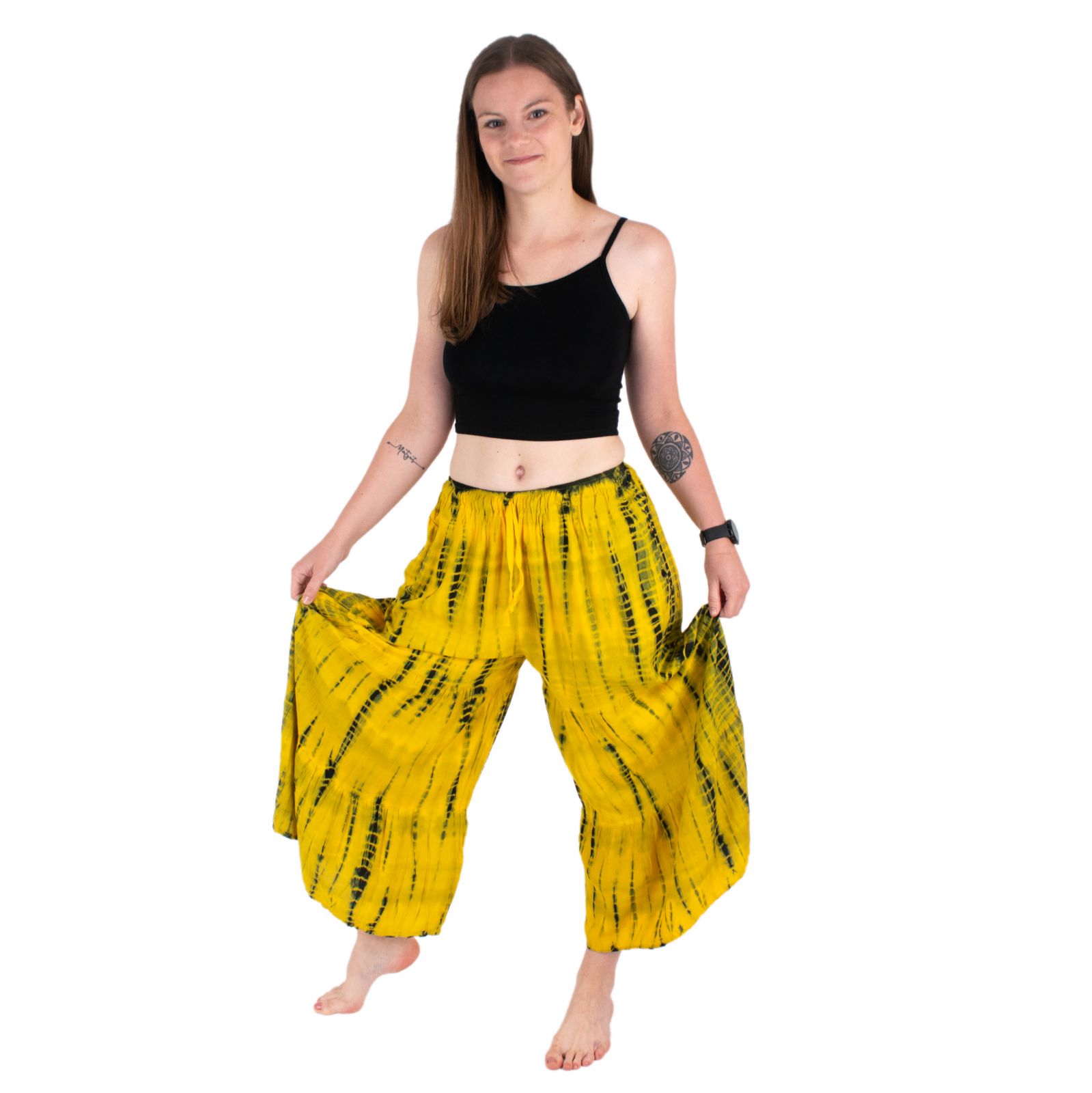 Gonna pantalone / culottes batik Yana Yellow Thailand