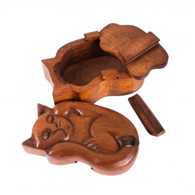 Portagioie puzzle in legno Gatto Indonesia