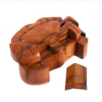 Portagioie puzzle in legno Granchio Indonesia
